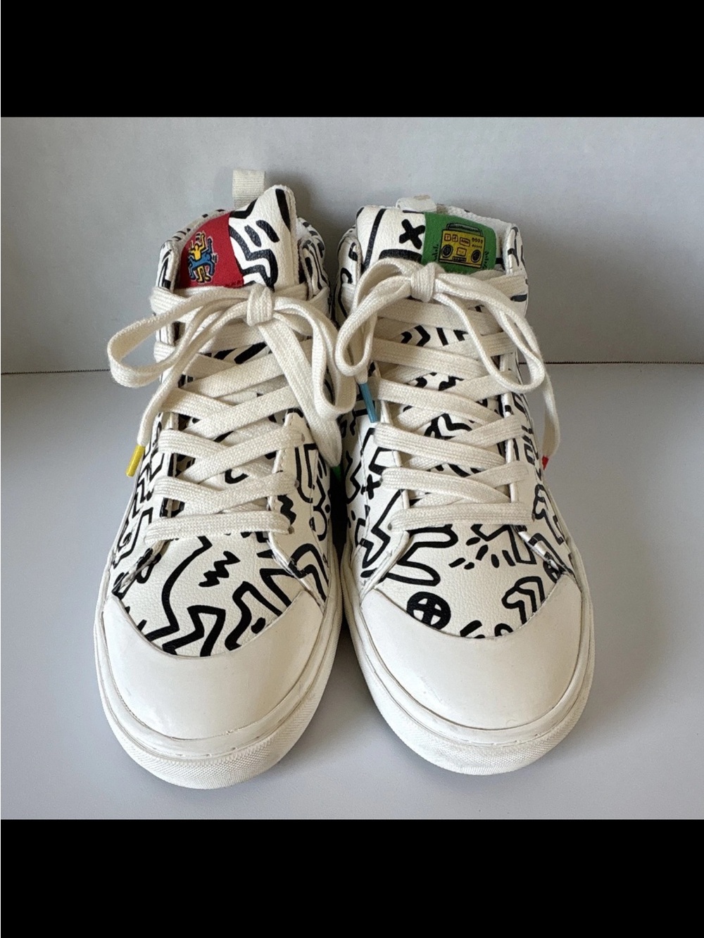 Zara x Keith Haring High Top Sneakers In Great Condition Please Read Desc.